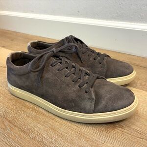 Allen Edmonds Brown Suede Low Top Sneakers Mens Shoes Size 10.5 D